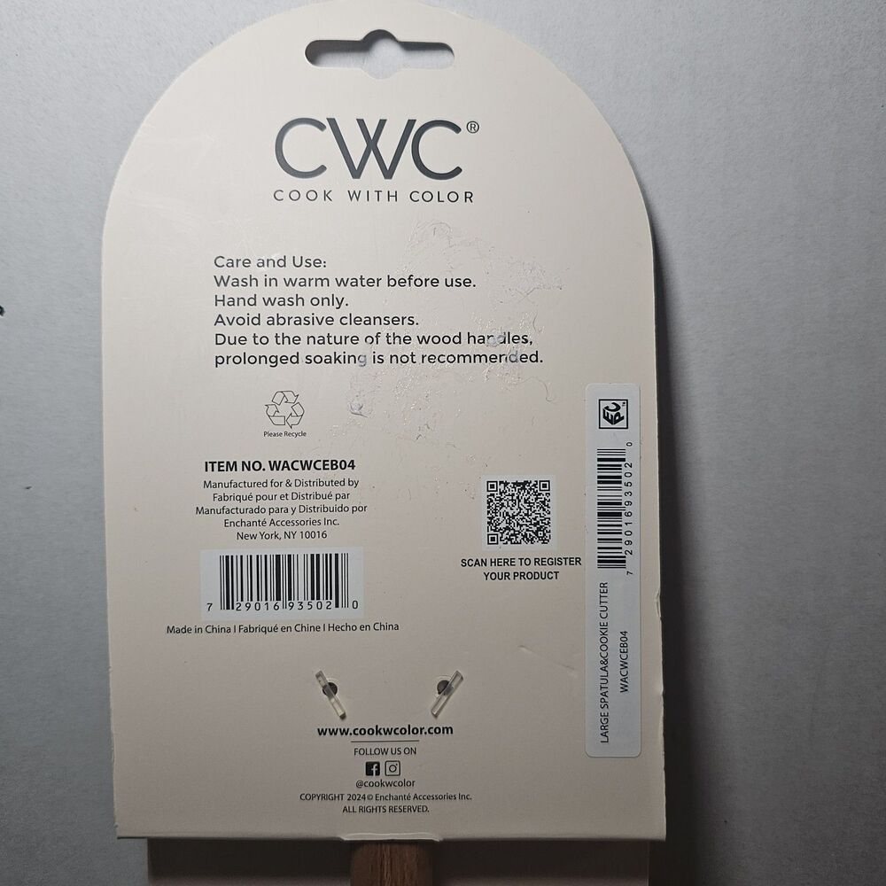 CWC Cook With Color Easter Bunny Silicone Spatula & Bunny Cookie Cutter Set NEW - Picture 5 of 5